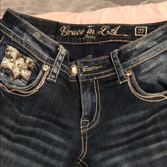 Rhinestone jeans. - Picture 2 of 4